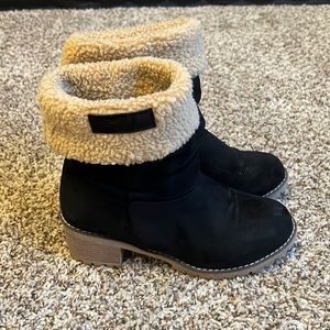 Soft Black Suede Booties